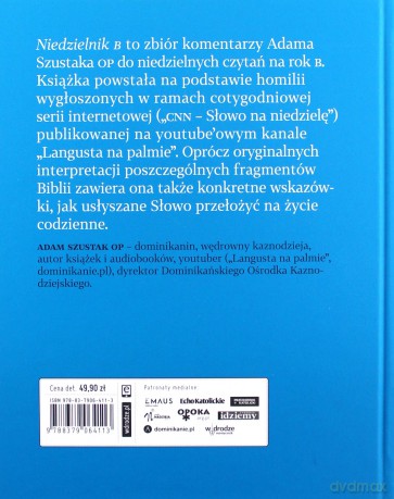 Niedzielnik B. Komentarze do czytań - Adam Szustak OP [KSIĄŻKA]
