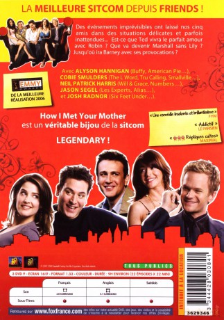 How I Met Your Mother Season 2 (Jak poznałem waszą matkę) [3DVD]