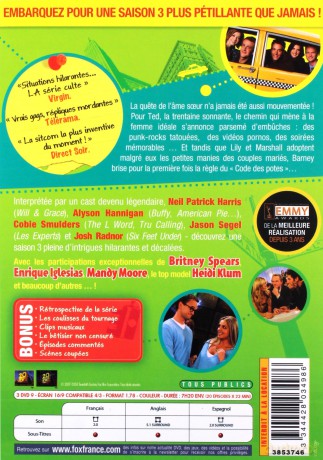 How I Met Your Mother Season 3 (Jak poznałem waszą matkę) [3DVD]
