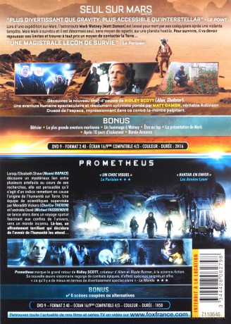 The Martian / Prometheus (Marsjanin / Prometeusz) [2DVD]