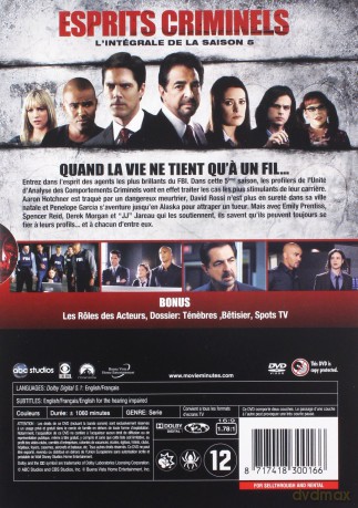 Criminal Minds Season 5 (Zabójcze umysły) [BOX] [DVD]