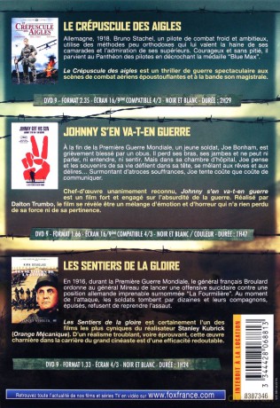 The Blue Max / Johnny Got His Gun / Paths of Glory (Błękitny Max / Johnny poszedł na wojnę / Ścieżki chwały) [3DVD]