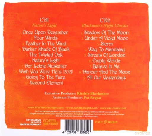 Blackmore's Night: Nature's Light Limited Edition Mediabook (digipack) [2CD]