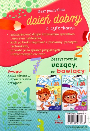 Cyferki. Kaligrafia i ja - Zofia Zabrzeska [KSIĄŻKA]