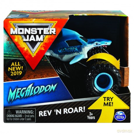 Pojazd MONSTER JAM Auto Warczące opony Megladon