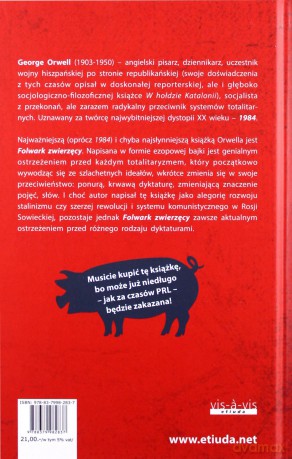Folwark zwierzęcy - George Orwell [KSIĄŻKA]