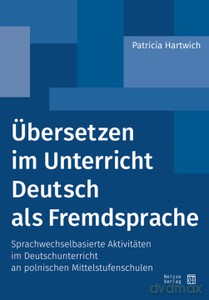 Übersetzen im Unterricht Deutsch als Fremdsprache - Patricia Hartwig [KSIĄŻKA]
