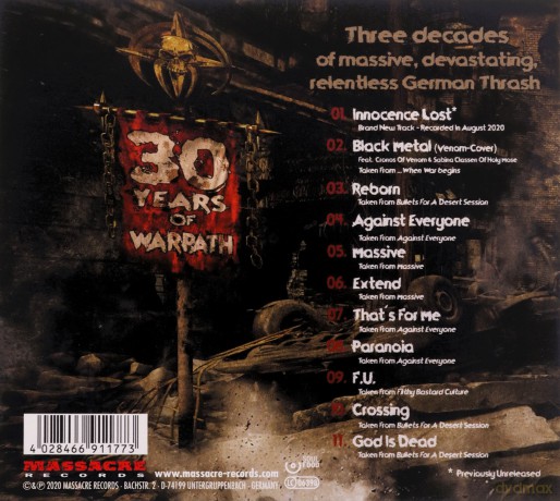 Warpath: Innocence Lost - 30 Years Of Warpath (digipack) [CD]