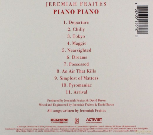 Jeremiah Fraites: Piano Piano [CD]