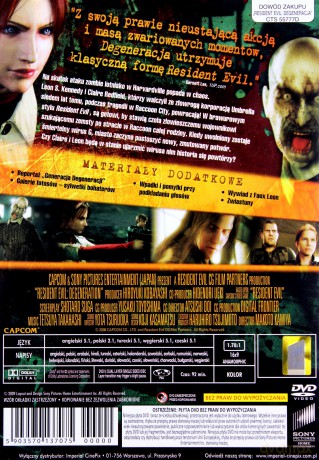 Resident Evil: Degeneracja [DVD]