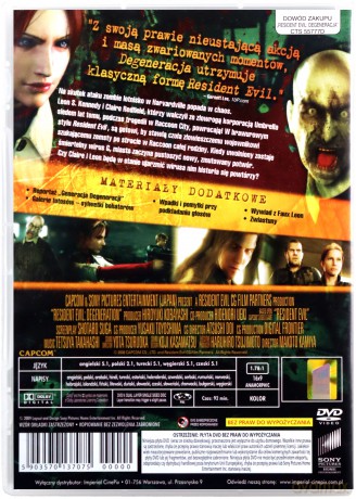 Resident Evil: Degeneracja [DVD]