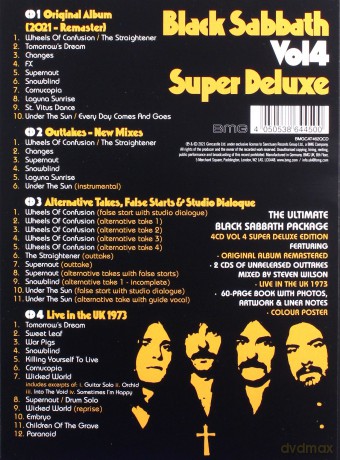 Black Sabbath: Vol. 4 (Super Deluxe 4cd Box Set) [4CD]