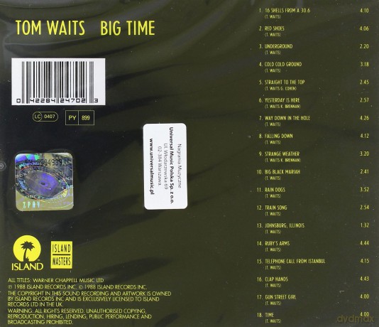 Tom Waits: Big Time [CD]