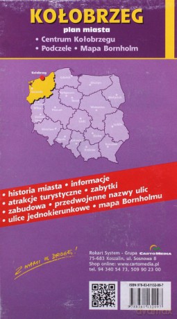 Kołobrzeg plan miasta 1:9 000