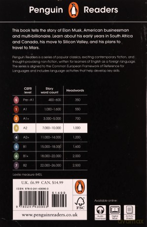 Penguin Readers Level 3 Elon Musk - Ashlee Vance [KSIĄŻKA]
