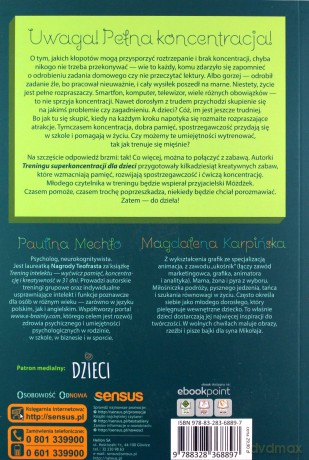 Trening super koncentracji dla dzieci - Paulina Mechło, Magdalena Karpińska [KSIĄŻKA]