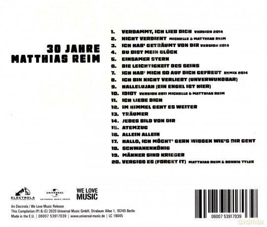 Matthias Reim: 30 Jahre [CD]