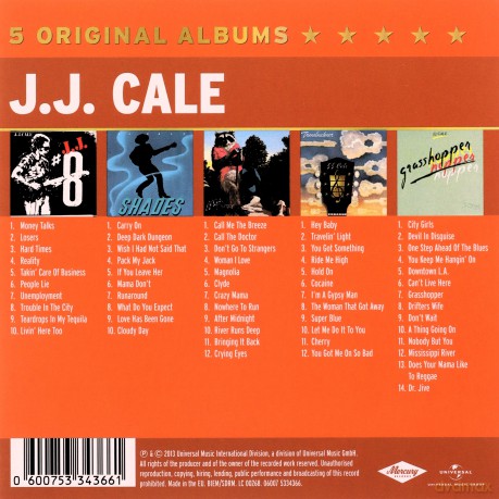 J.J. Cale: 5 Original Albums [5CD]