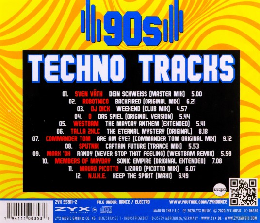 90s Techno Tracks Vol.1 [CD]