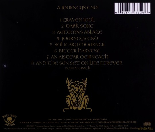 Primordial: A Journey'S End [CD]