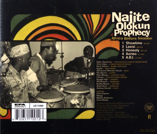 Najite Olokun Prophecy: Africa Before Invasion [CD]