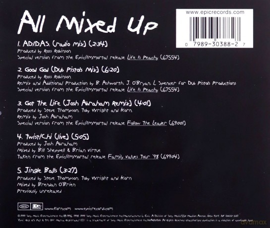 Korn: All Mixed Up [CD]