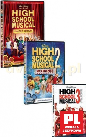 High School Musical 1+2+3 Pakiet [3DVD] (Disney)