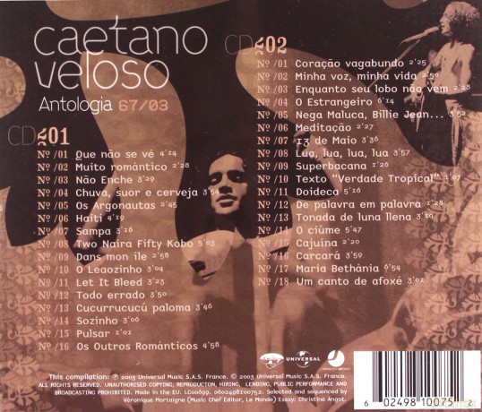 Caetano Veloso: Antologia [2CD]
