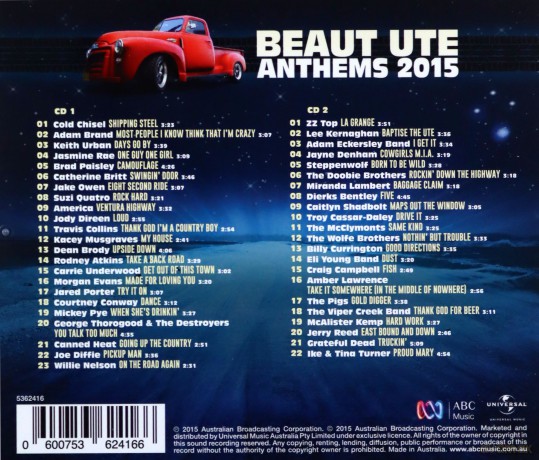 Beaut Ute Anthems 2015 [2CD]
