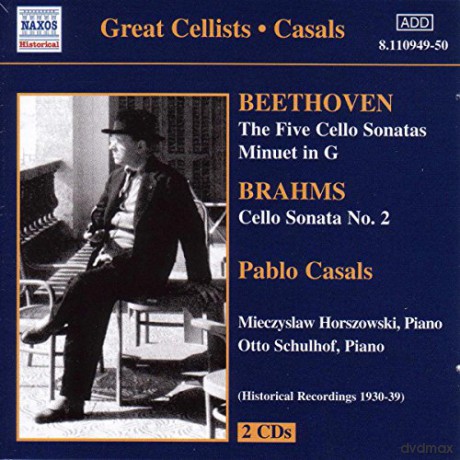 Pablo Casals: Beethoven: Die fünf Cellosonaten; Minuet in G-Dur; Brahms: Cellosonate Nr. 2 [2CD]