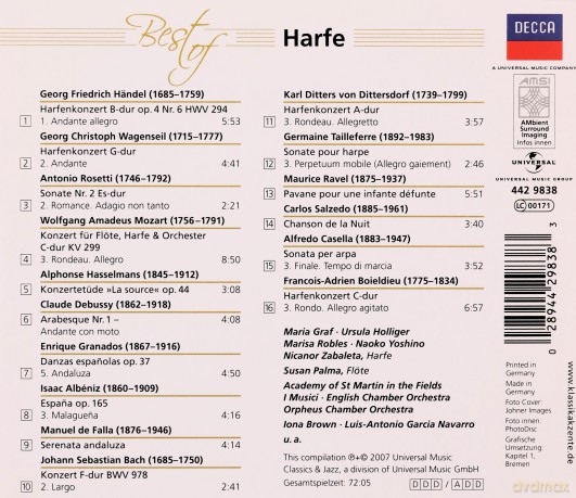 Graf: Best Of Harfe (Eloquence) [CD]