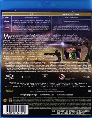 Gwiezdne Wojny: Wojny Klonów [Blu-Ray]