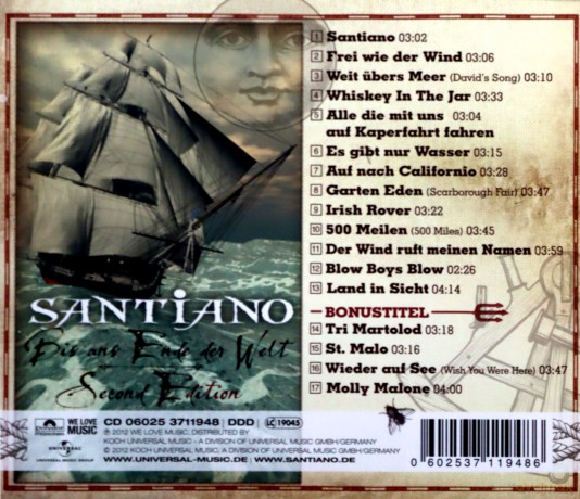 Santiano: Bis ans Ende der Welt (Second Edition, inklusive 4 neue Songs) [CD]