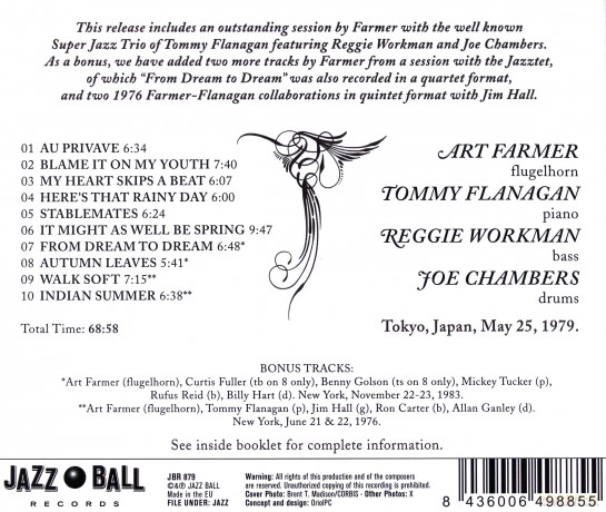 Art Farmer, Tommy Flanagan: Stablemates [CD]