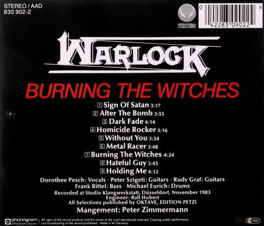 Warlock: Burning the Witches [CD]