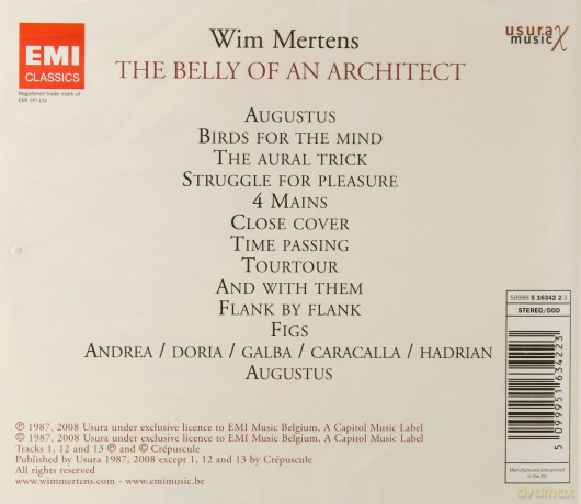 The Belly Of An Architect soundtrack (Brzuch Architekta) [CD]