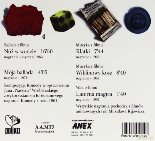 Krzysztof Komeda: Muzyka Krzysztofa Komedy vol. 4 (digipack) [CD]