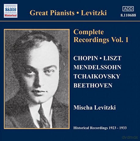 Micha Levitzki: Complete Recordings Vol.1 [CD]
