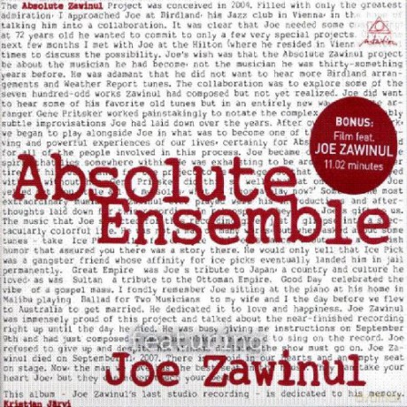 Joe Zawinul, Absolute Ensemble: Absolute Zawinul [CD]