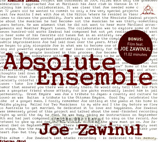 Joe Zawinul, Absolute Ensemble: Absolute Zawinul [CD]