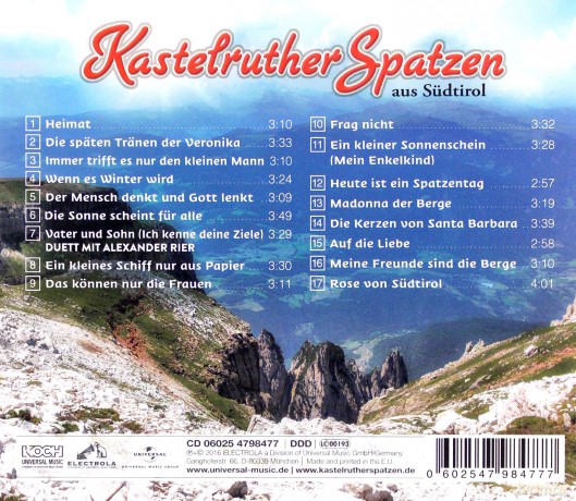 Kastelruther Spatzen: Die Sonne scheint für alle [CD]