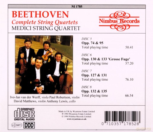 the Medici String Quartet: Die Streichquartette [8CD]