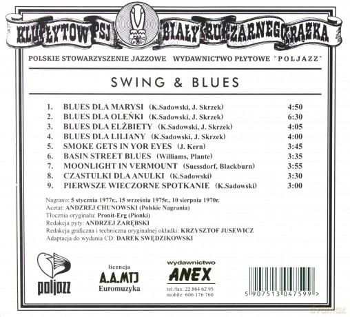 Krzysztof Sadowski: Swing And Blues (digipack) [CD]