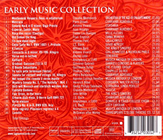 The King's Singers: Early Music Collection [CD]