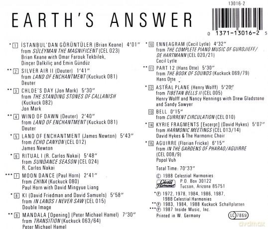 Deuter: Earth'S Answer [CD]