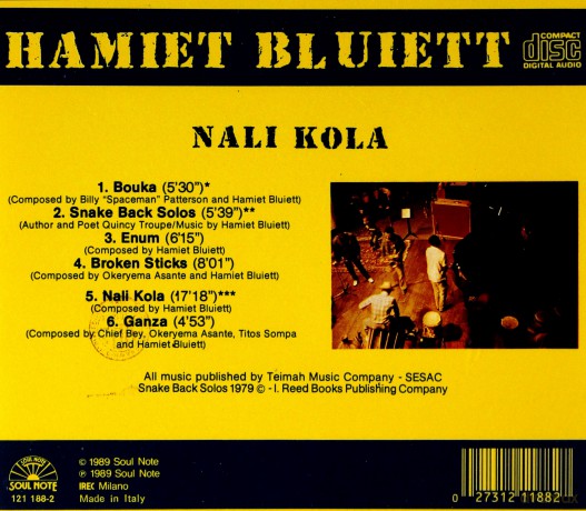 Hamiet Bluiett: Nali Kola [CD]