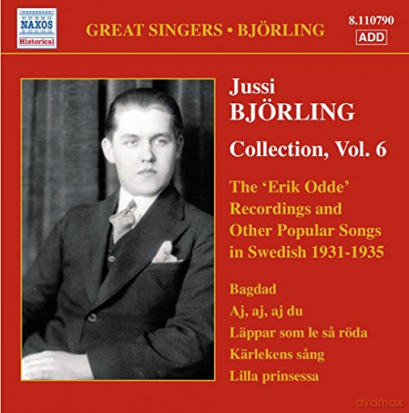 Jussi Björling: Erik Odde Recordings [CD]