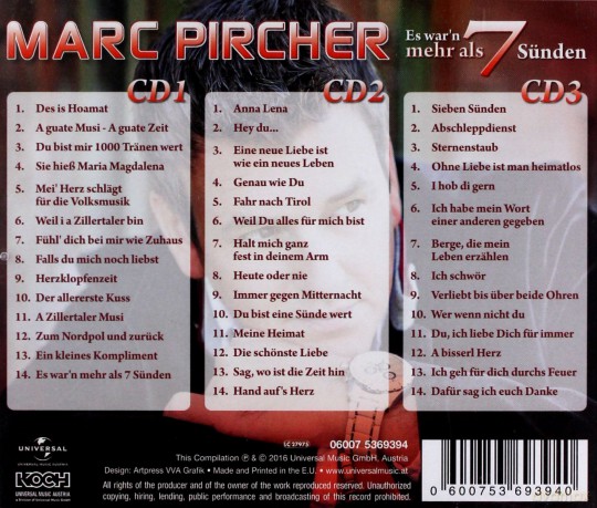 Marc Pircher: Es war'n mehr als 7 Sünden [3CD]