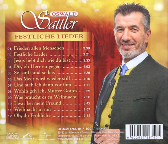Oswald Sattler: Festliche Lieder [CD]