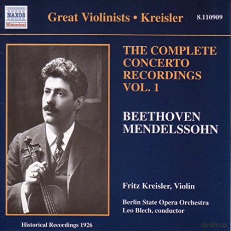 Fritz Kreisler: Great Violinists - Fritz Kreisler (Konzertaufnahmen Vol. 1) (Aufnahmen 1926) [CD]